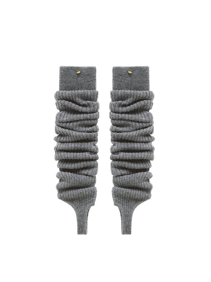 Alpaca Wool High-Cuff Slouch Socks