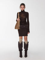 Crystal-Embellished Turtleneck