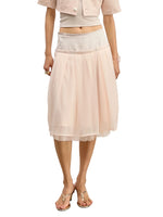 Satin A-Line Skirt