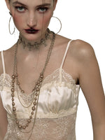 Retro Gold Long Pearl Sweater Chain