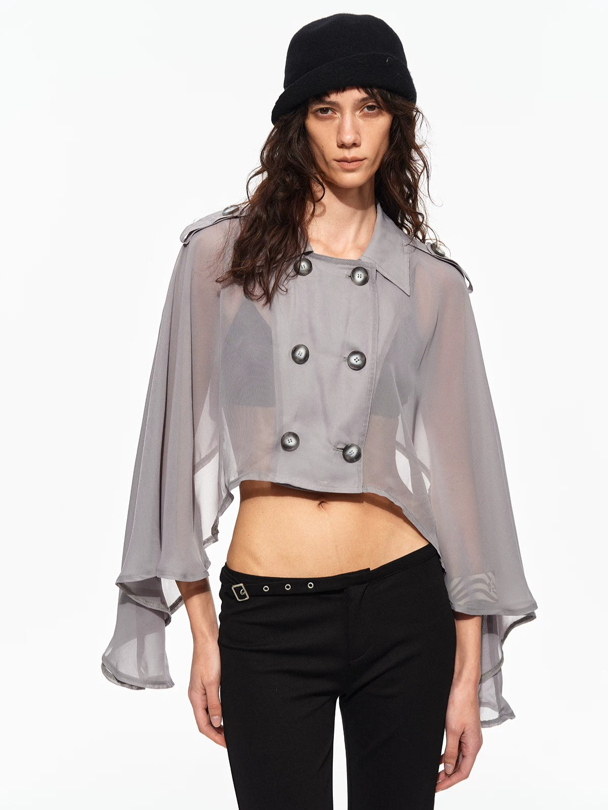 Chiffon Cape Jacket