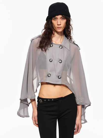 Chiffon Cape Jacket