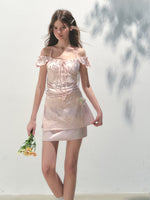 Lace 3D Flower A-line Skirt