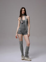 Polka Dot Stripe Jumpsuit Set