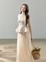 Jacquard Tulle Two Piece Set