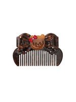 Acetate Rhinestone Bow Comb