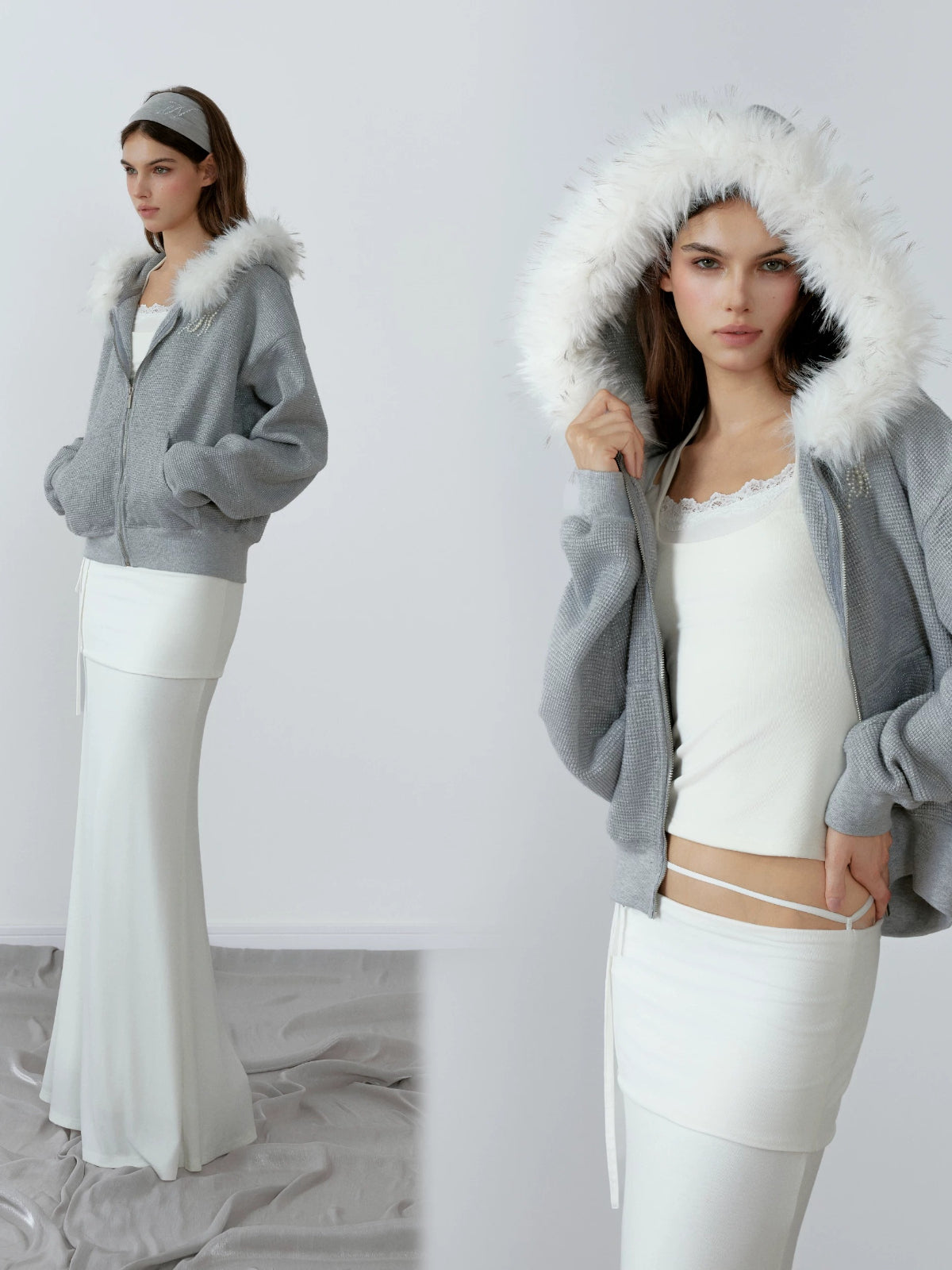 Fur Hooded Jacket