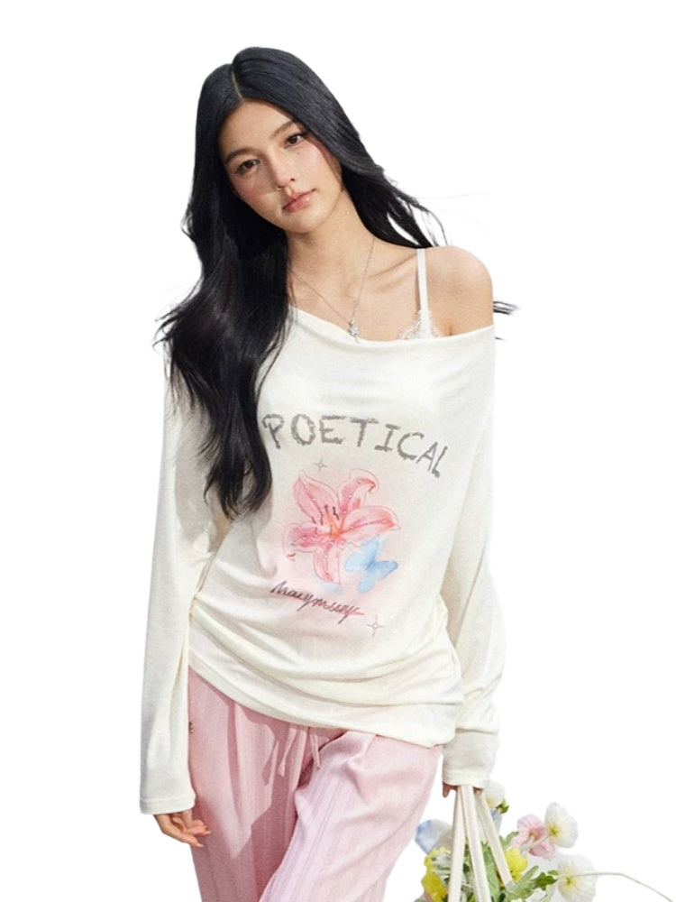 Floral Draped Tee