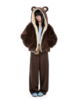 Detachable Hood Sherpa Padded Coat