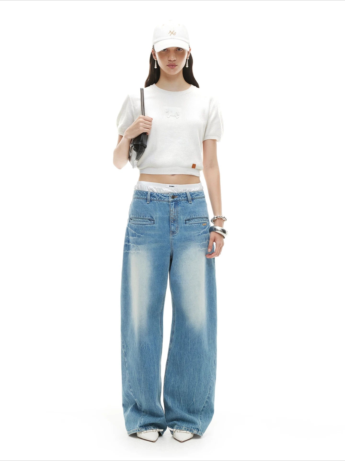 Pony Knit Cropped Tee