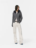 Solomon Cable Knit Hooded Cardigan