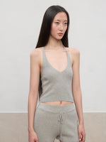 V-Neck Halter Layering Knit Vest
