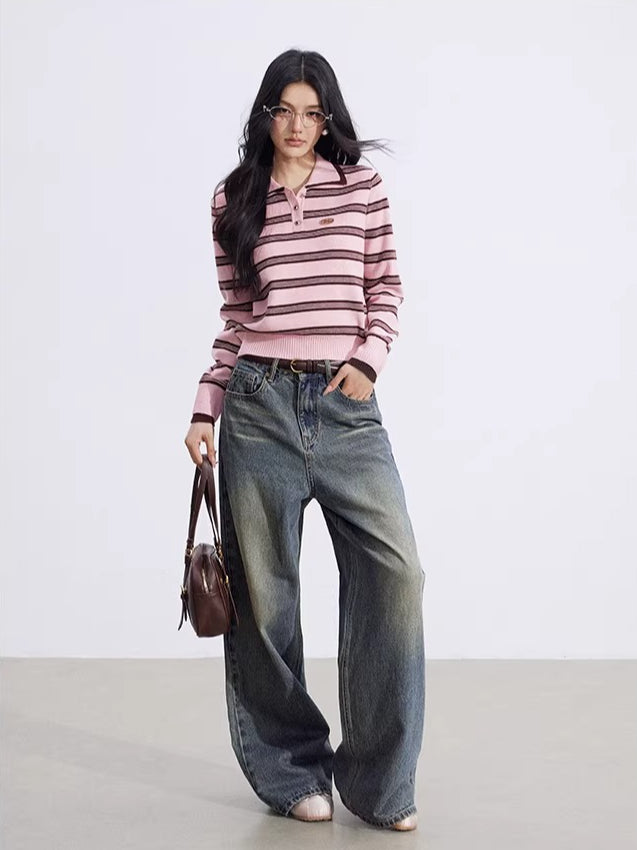 Polo Stripe Long Sleeve T-shirt