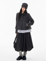 Korean Wool Blend Short Coat