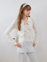Flower Lace Knit Cardigan Sweater