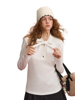Bow-Tie Velour T-shirt