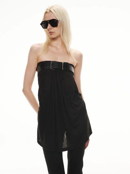 Draped Bandeau Top