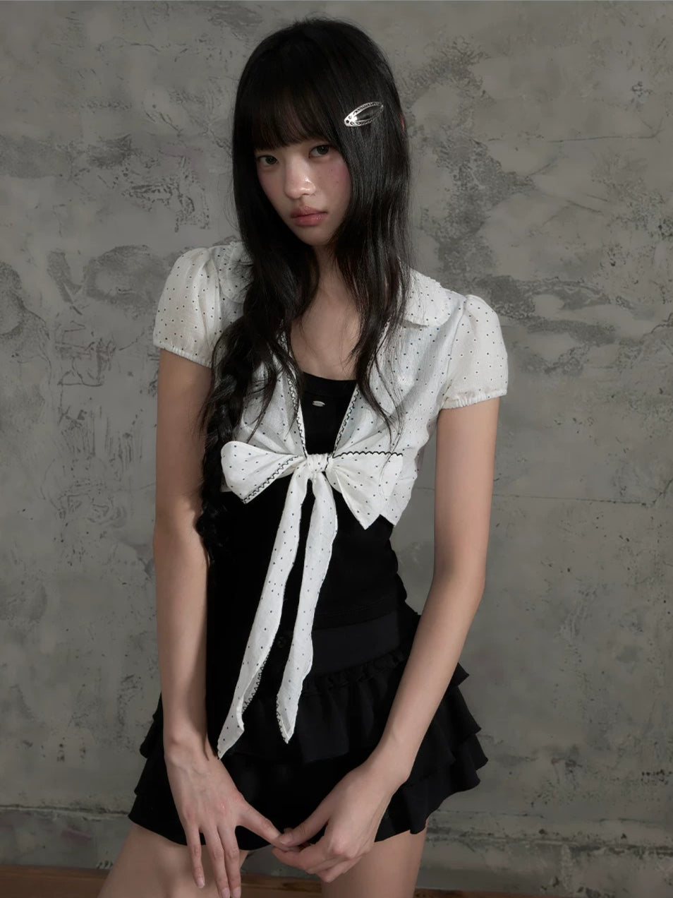 Polka Dot Tie Top