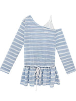 Lace Strap Stripe Top