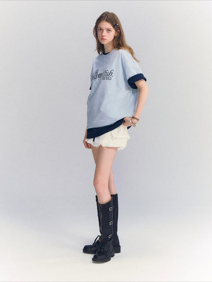 Embroidered Letter Tee