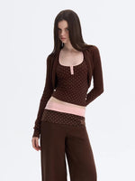Brown Polka Dot 3-Piece Set