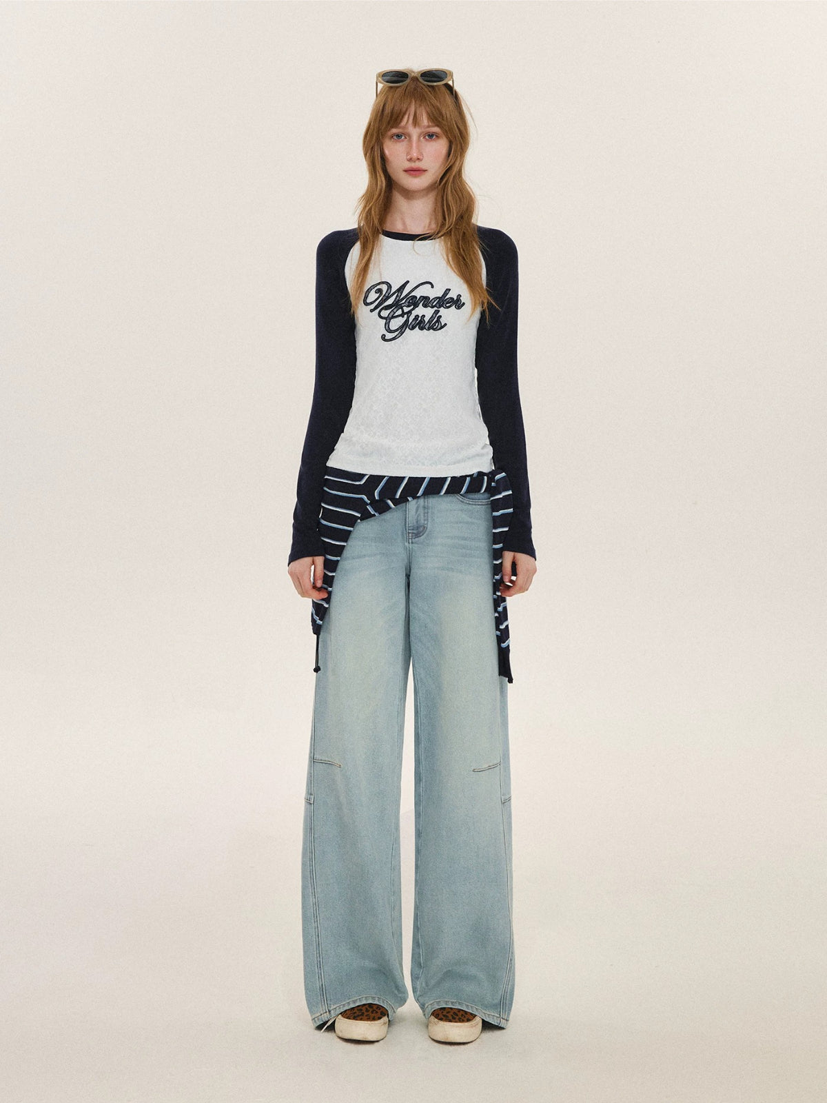 Washed Wide Leg Jeans