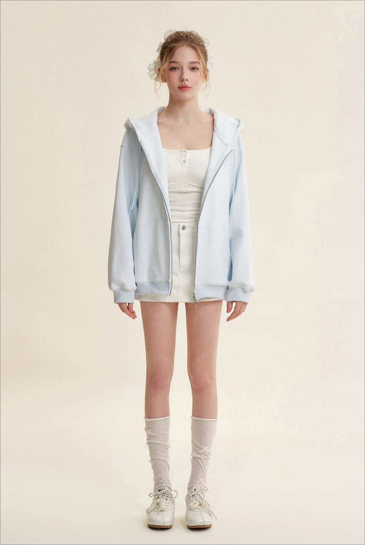 Pink &amp; Blue Organic Fleece Hoodie