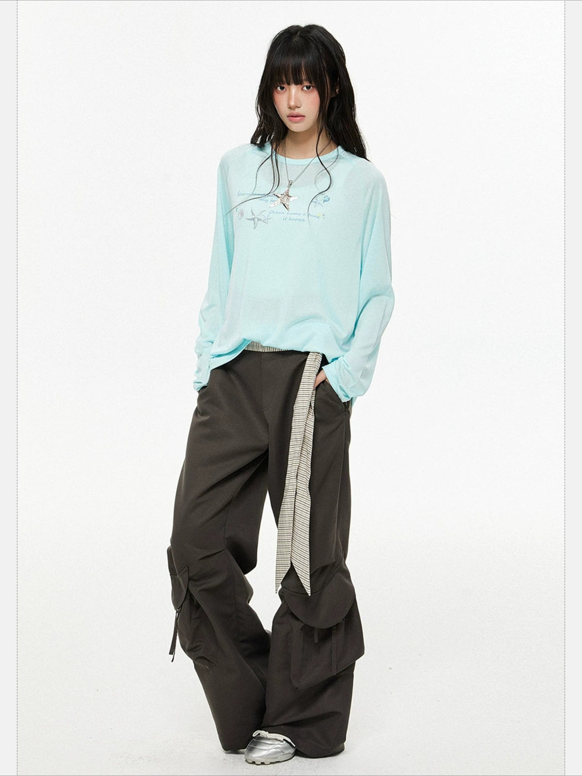Pocket Pleated Cargo Pants