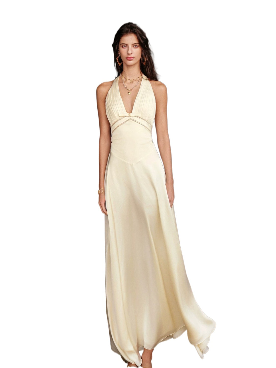 Verdant Halter Maxi Dress