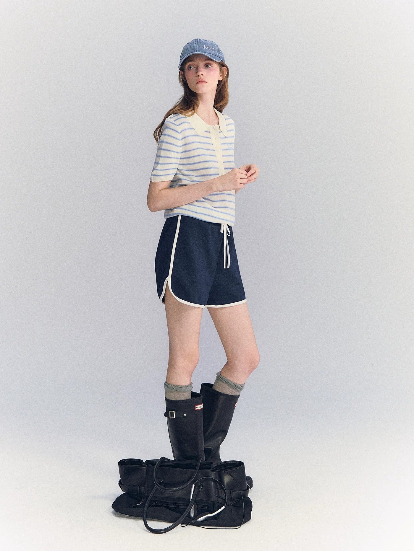 Contrast Trim Shorts