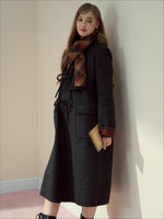 Wool Double-Faced Shawl Coat
