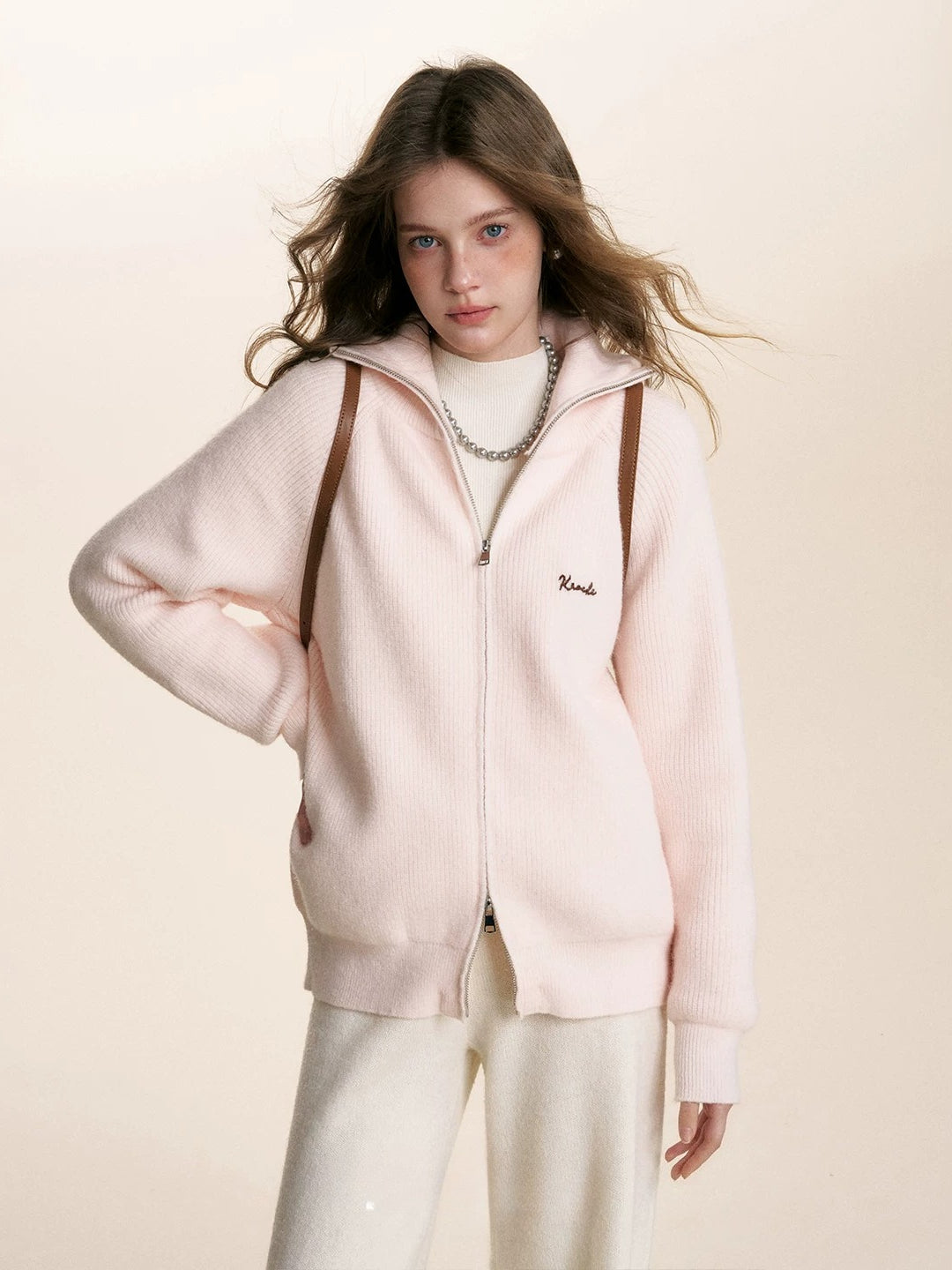 Chain Embroidered Cardigan