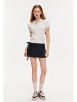 Bow Tie Mini Skirt