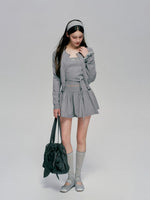 Wool Blend Knit Set