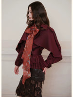 Vintage Wool Blend Trench Coat