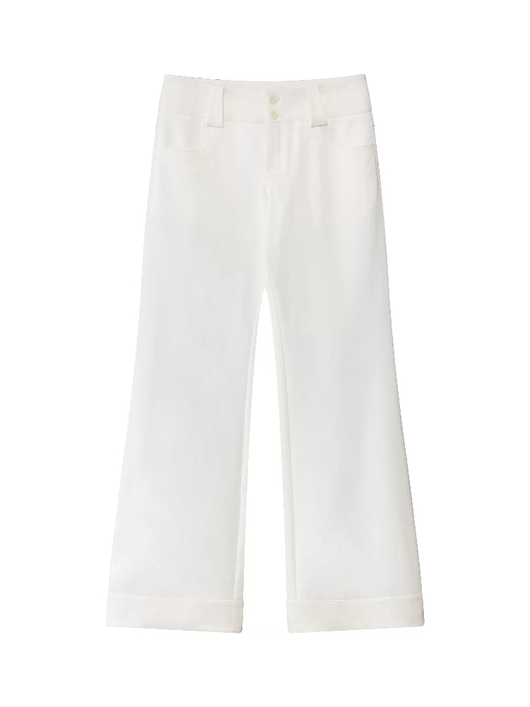 Low Waist Wide-leg Pants
