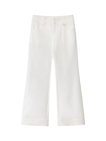 Low Waist Wide-leg Pants