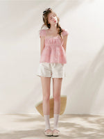 Lace Square Neck Top