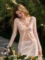 Lace Tie Front Cardigan