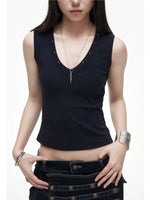 Retro V-Neck Cami Top