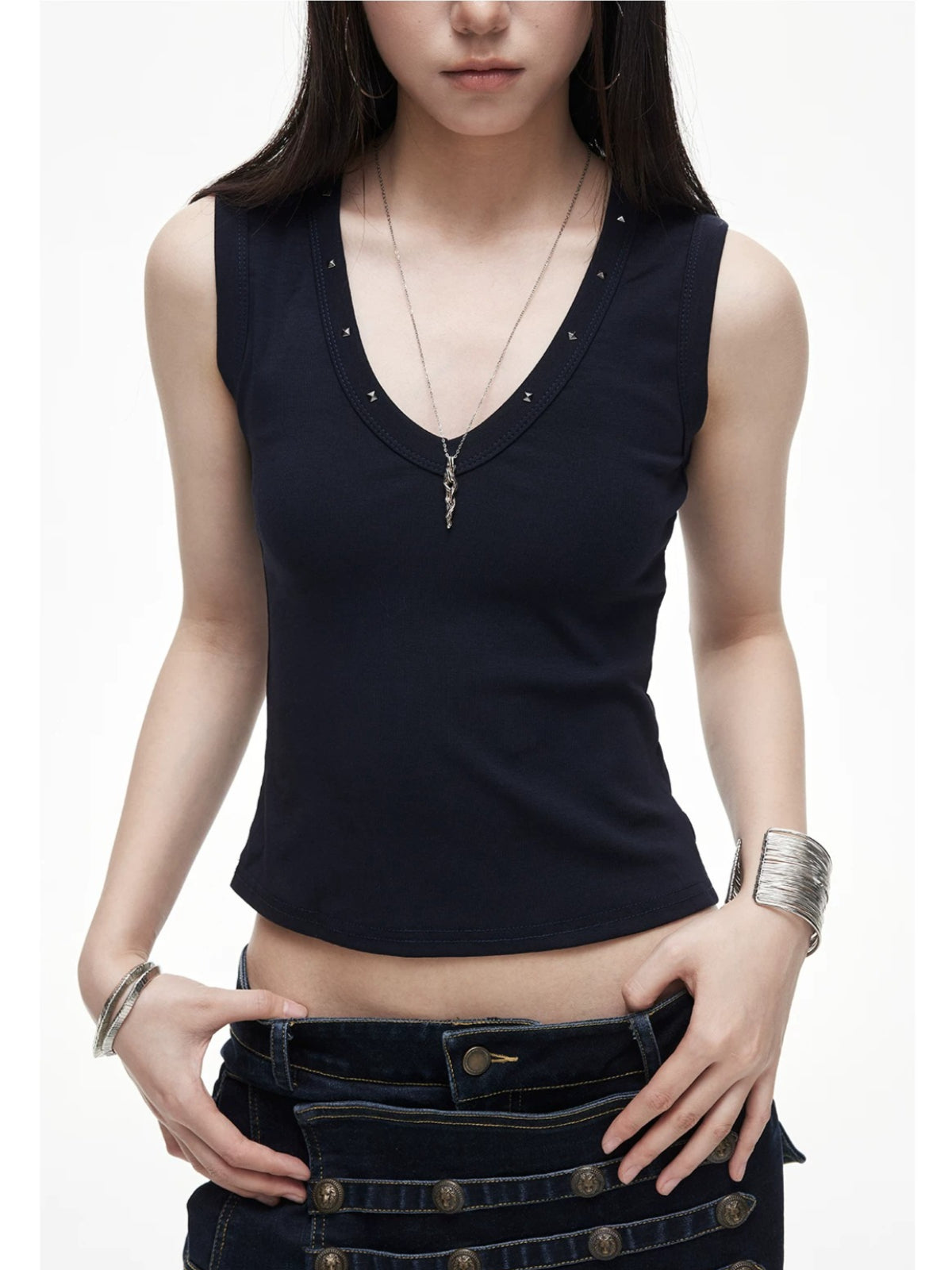 Retro V-Neck Cami Top