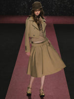 Napoleon Trench & Skirt Two Piece Set
