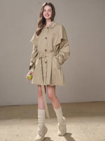 Comfy Chestnut Trench Coat