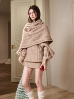 Little Deer Wool Cloud Knit Sweater & Skirt/Shorts Set