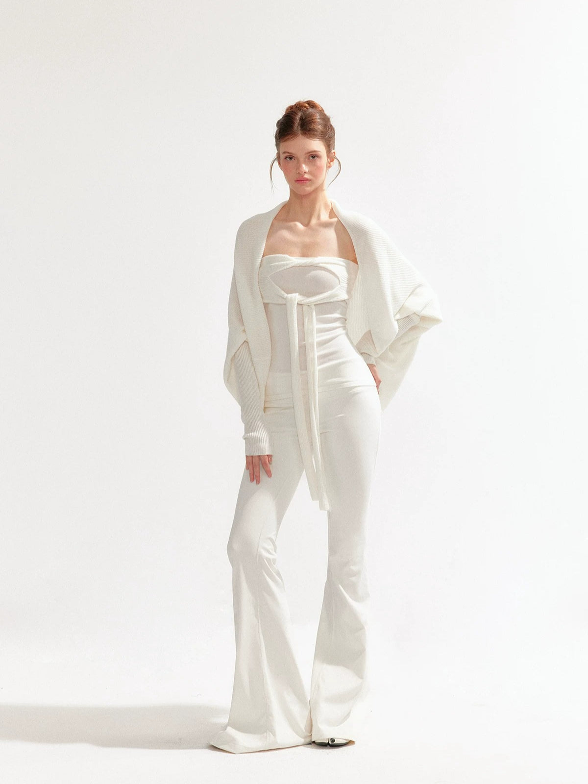 Lazy Knit Cardigan Tank Set