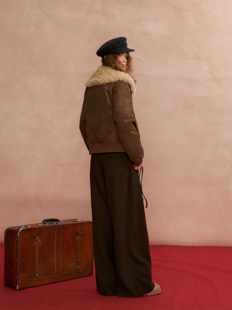 Faux Leather Sailor Puffer