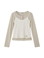 Henley Layered Sleeve Tee