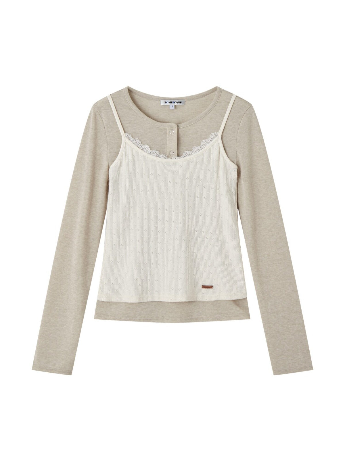 Henley Layered Sleeve Tee