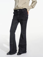 Raw Denim Flare Jeans