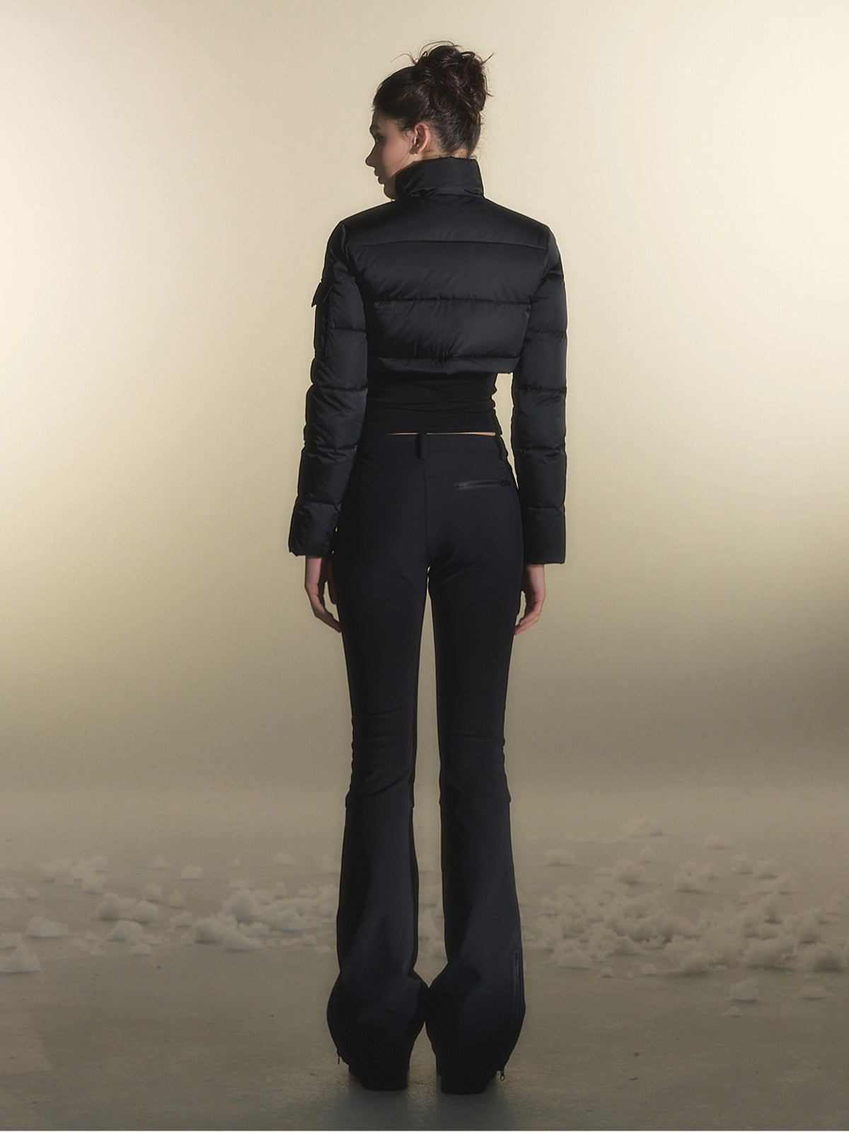 White Duck Down Three-Proof Fabric Down Jacket &amp; Pants Set